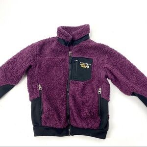 Mountain Hardwear kids zip up Sherpa fleece L